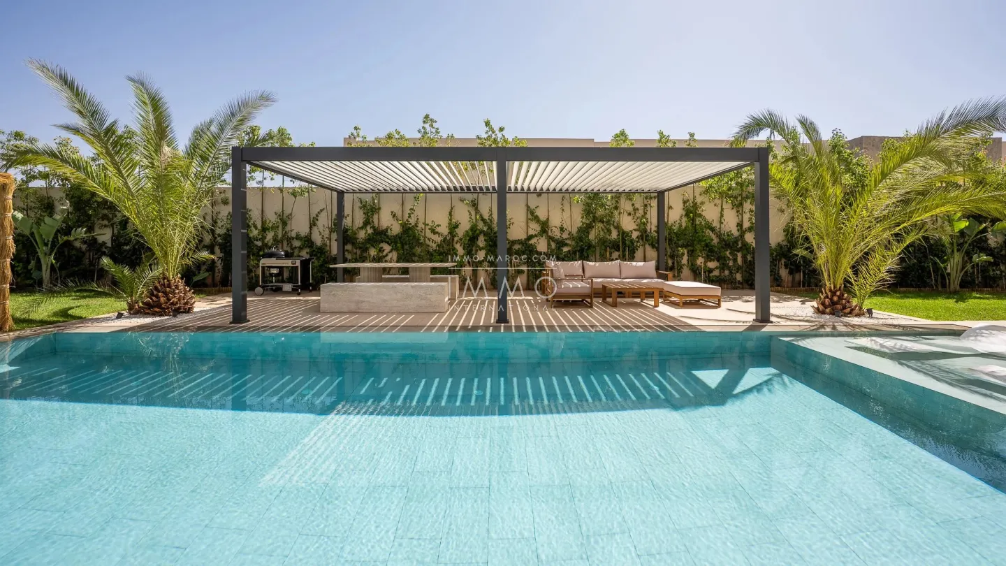 Villa à vendre route de l'ourika – 5 suites – 420 m² – terrain 1 000 m² – réception 130 m² – résidence sécurisée