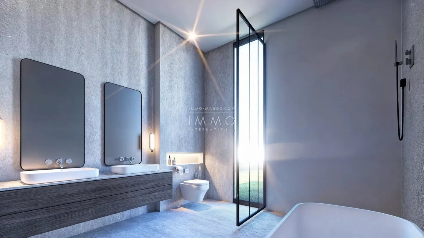 Villa contemporaine en construction