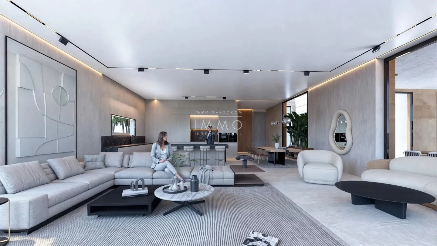 Villa contemporaine en construction