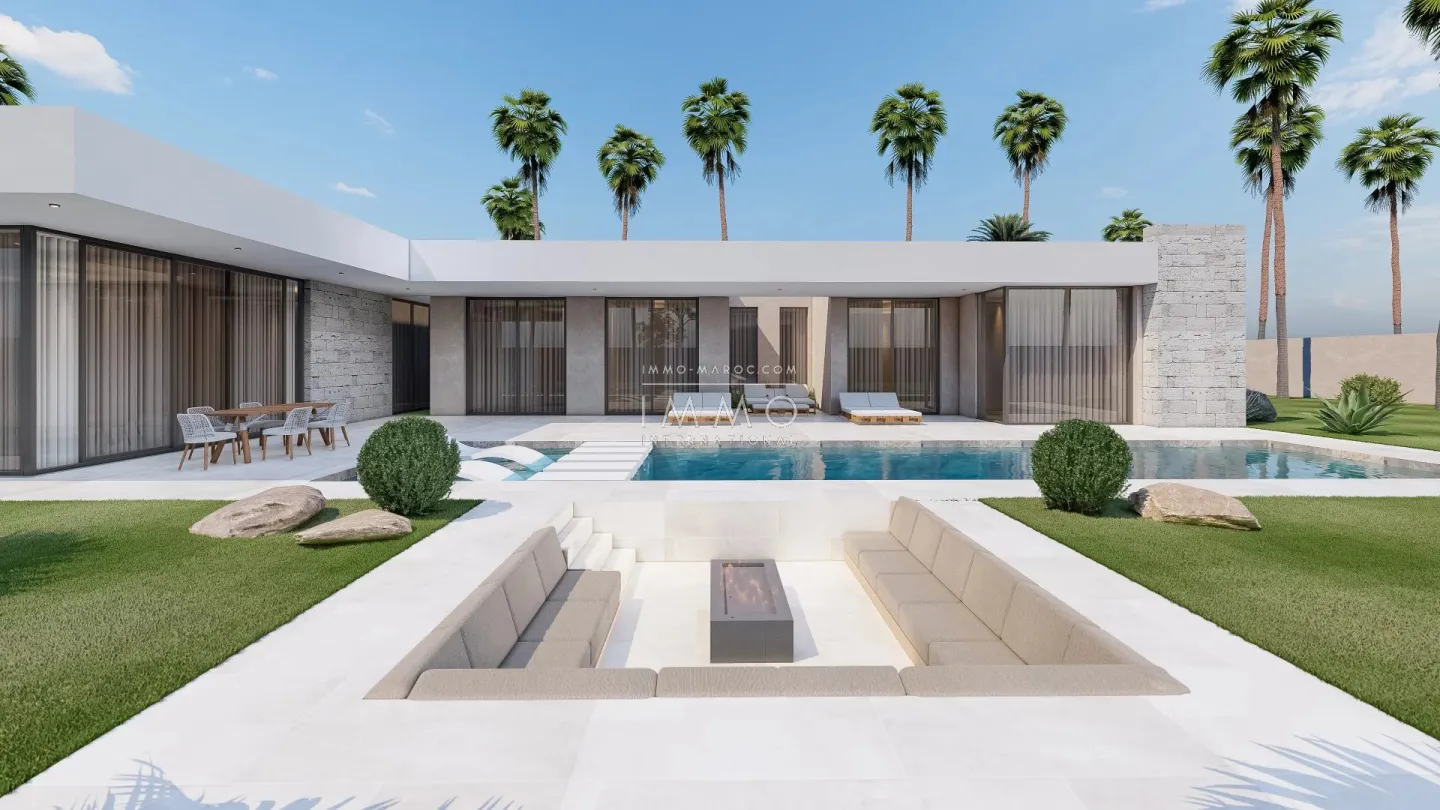 Villa contemporaine en construction