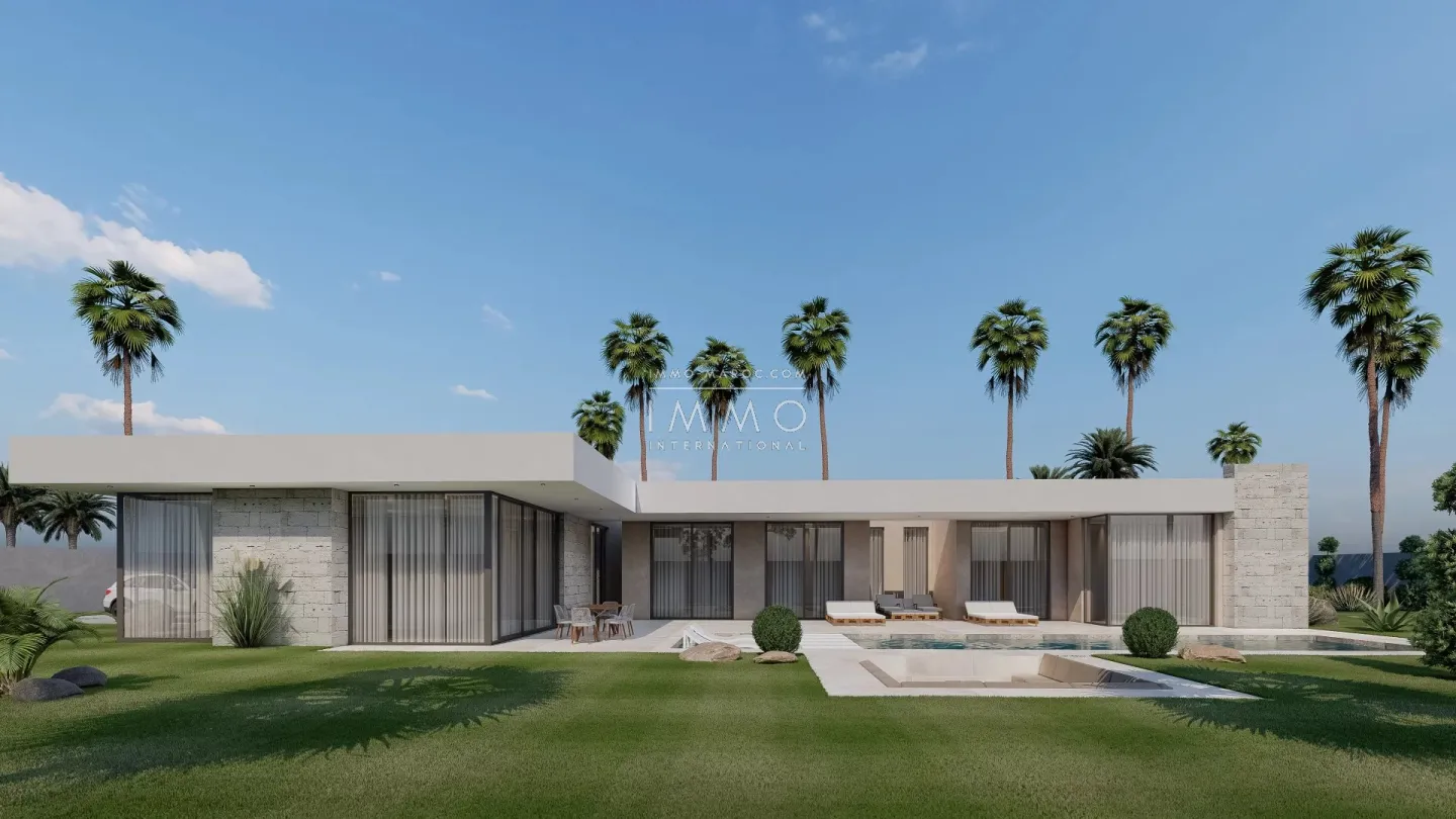 Villa contemporaine en construction