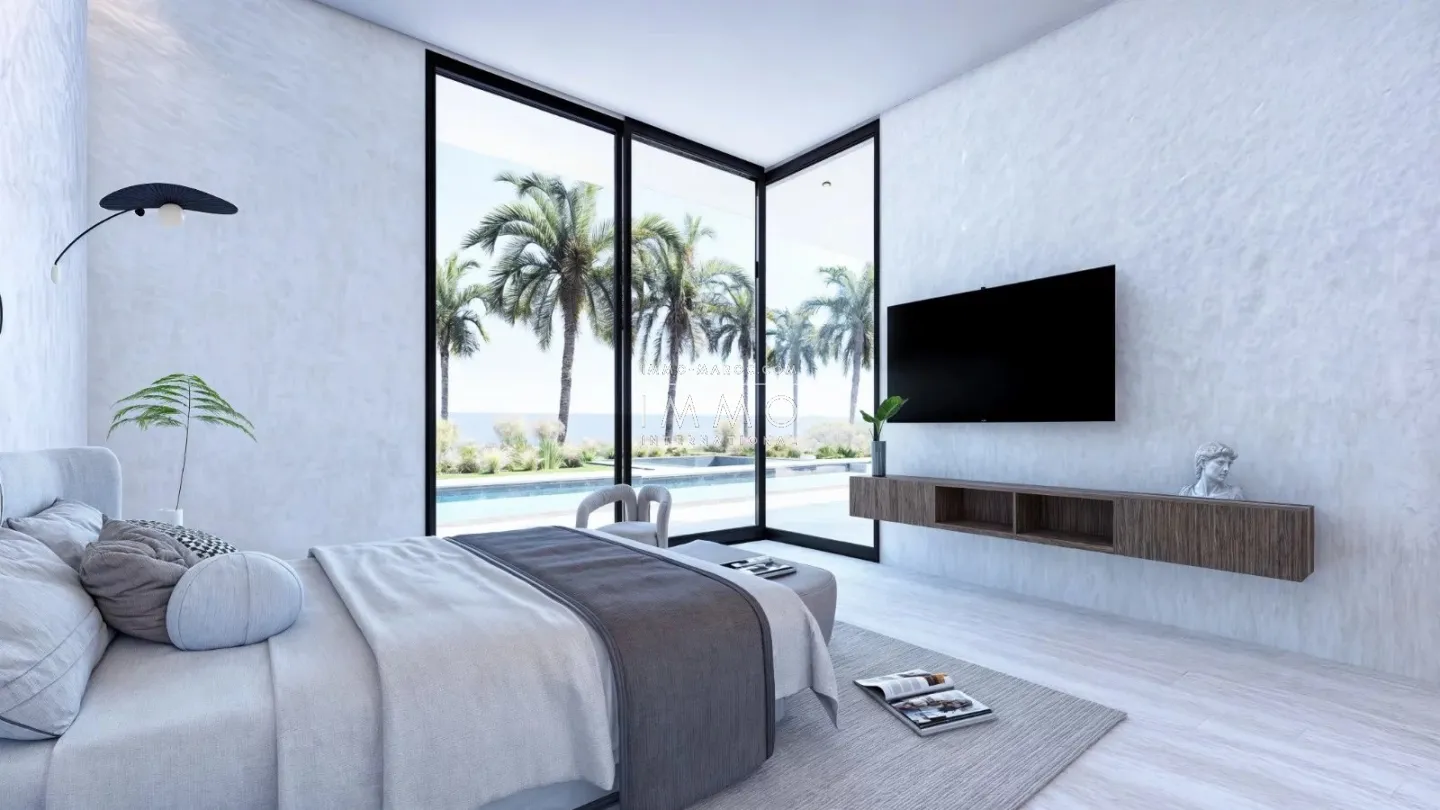 Villa contemporaine en construction