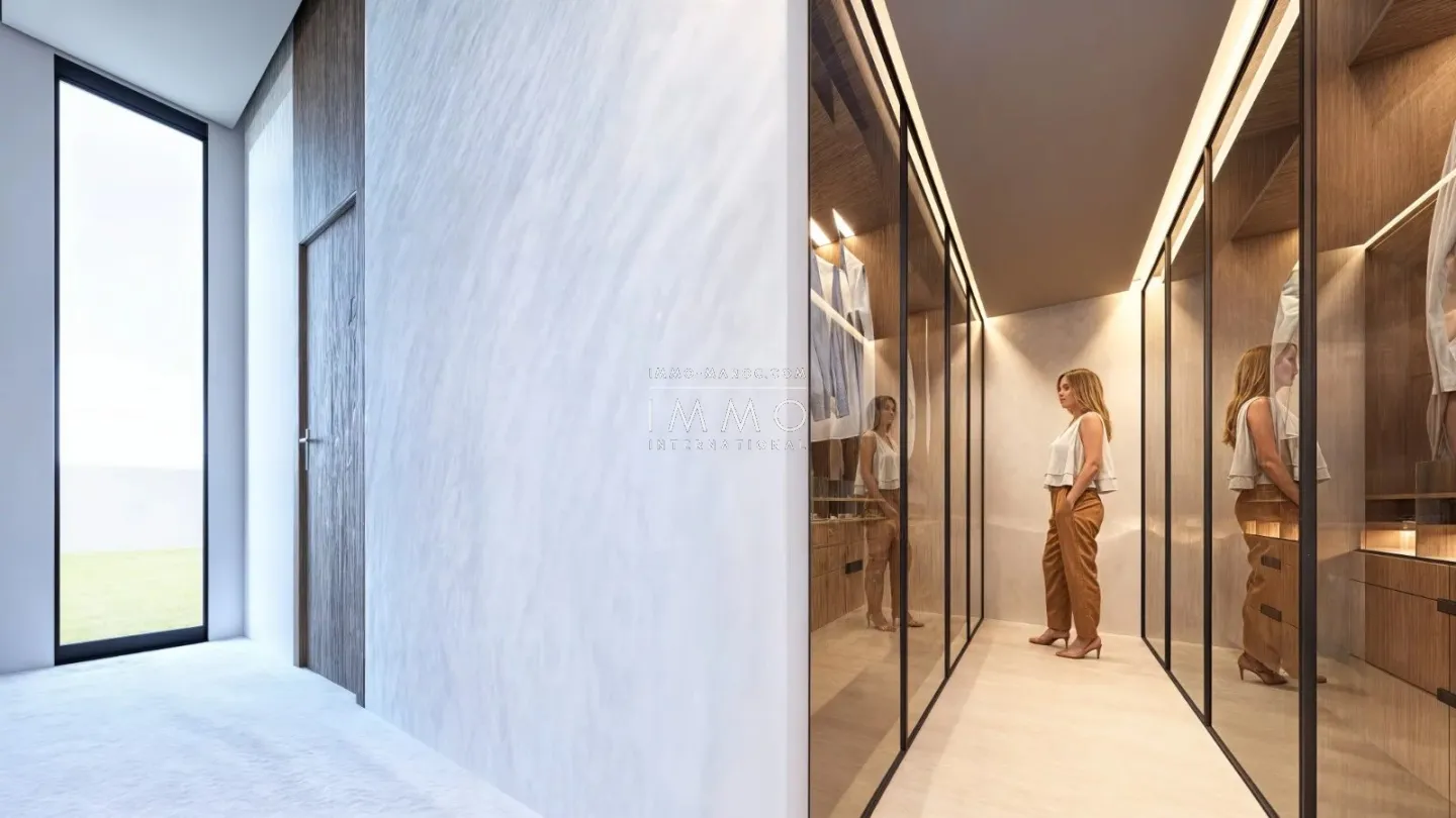 Villa contemporaine en construction