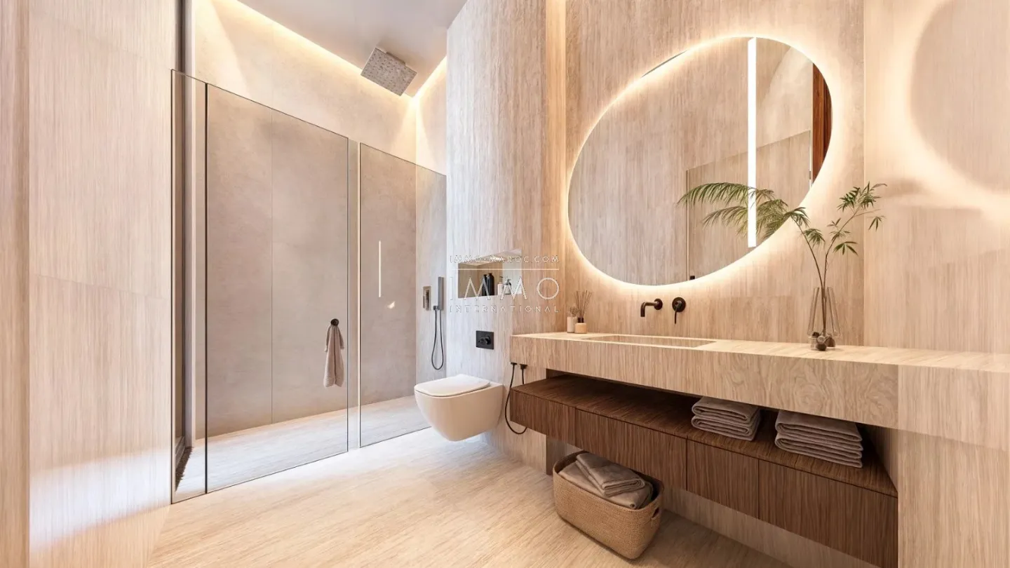 Villa contemporaine en construction