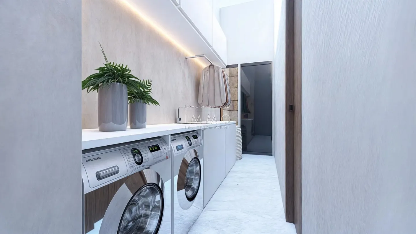 Villa contemporaine en construction