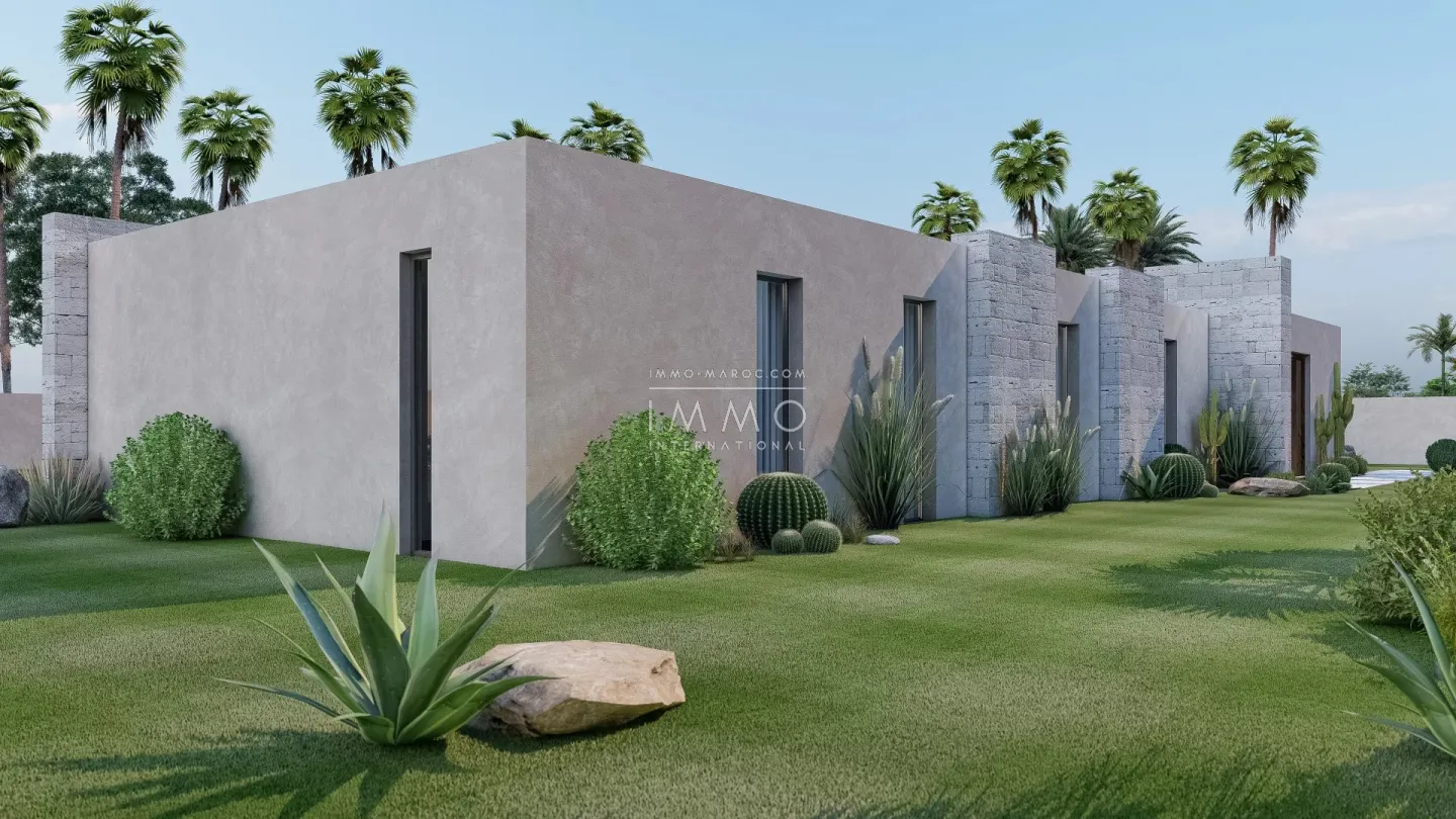 Villa contemporaine en construction