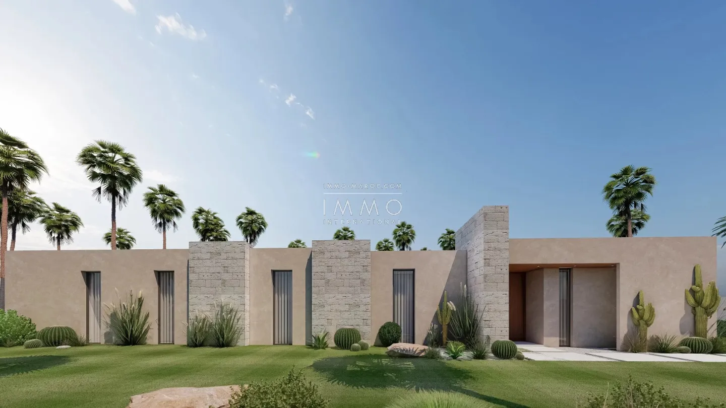 Villa contemporaine en construction