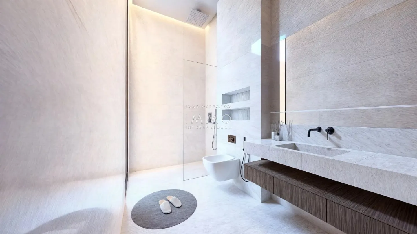 Villa contemporaine en construction