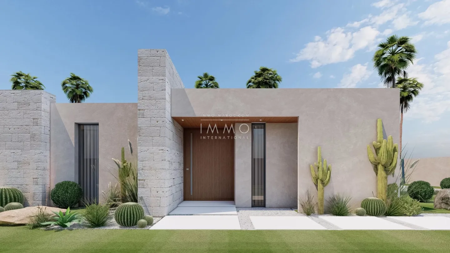 Villa contemporaine en construction