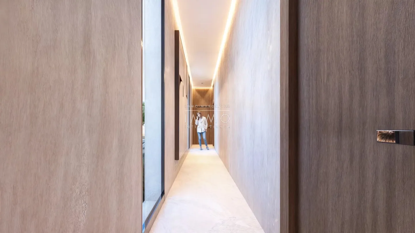 Villa contemporaine en construction