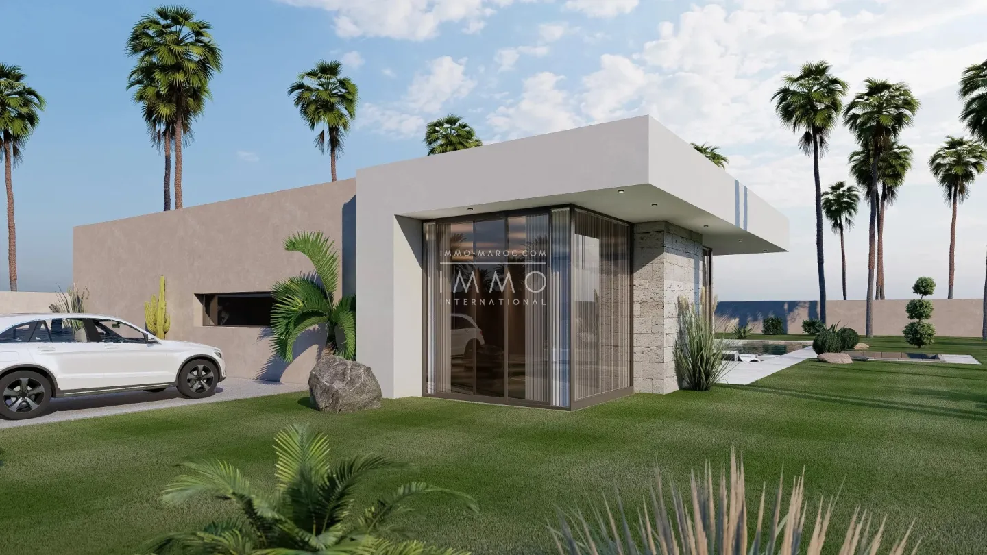 Villa contemporaine en construction