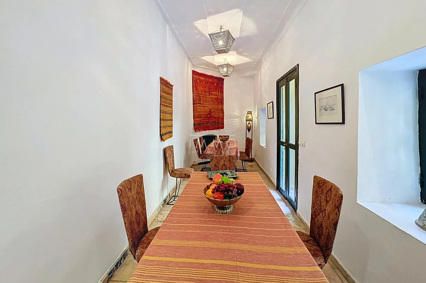 Riad à vendre – sidi ben slimane – 4 suites – 188 m² au sol – titré – piscine patio – terrasse vue atlas – maison d'hôtes possible