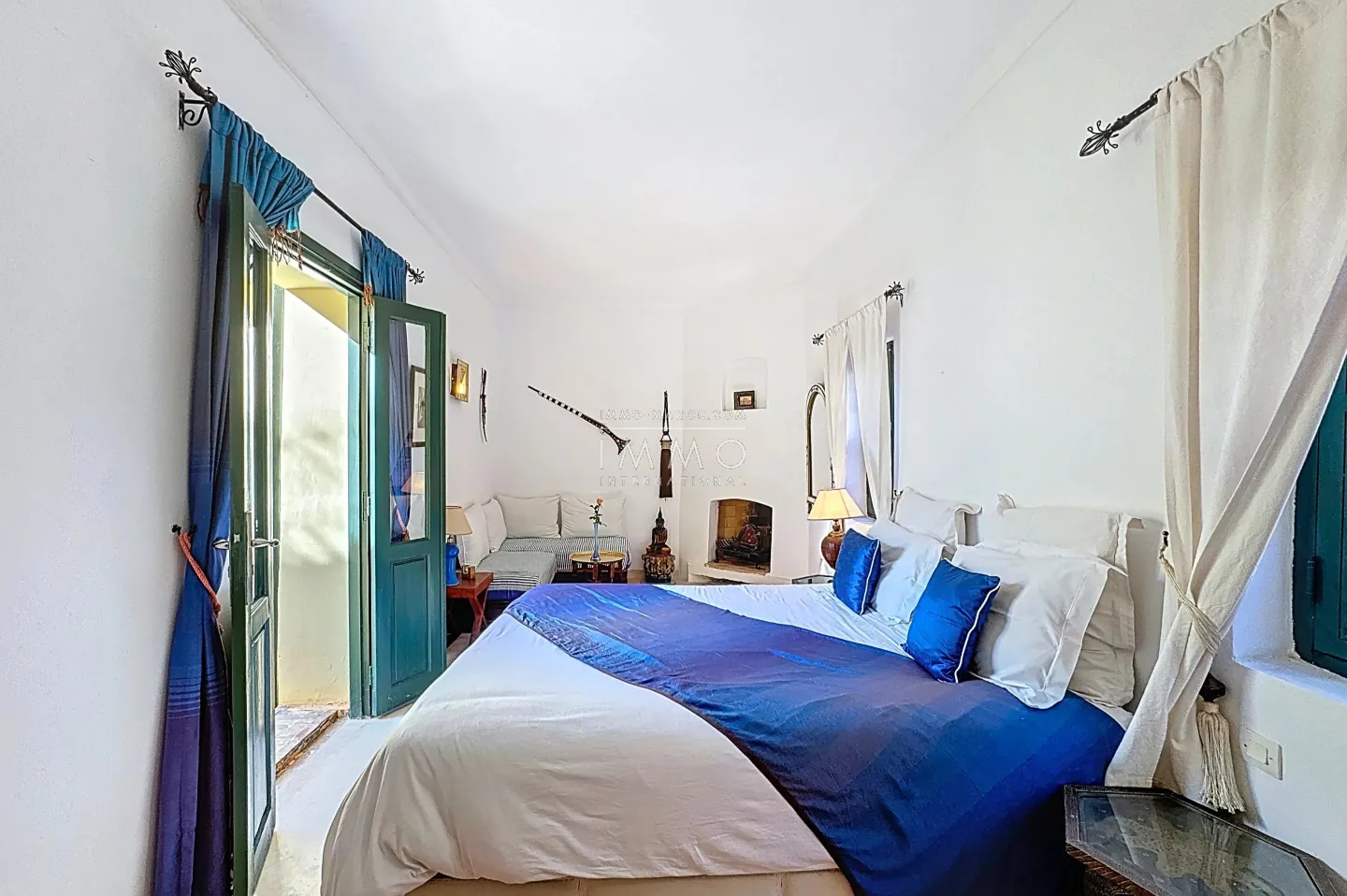 Riad à vendre – sidi ben slimane – 4 suites – 188 m² au sol – titré – piscine patio – terrasse vue atlas – maison d'hôtes possible