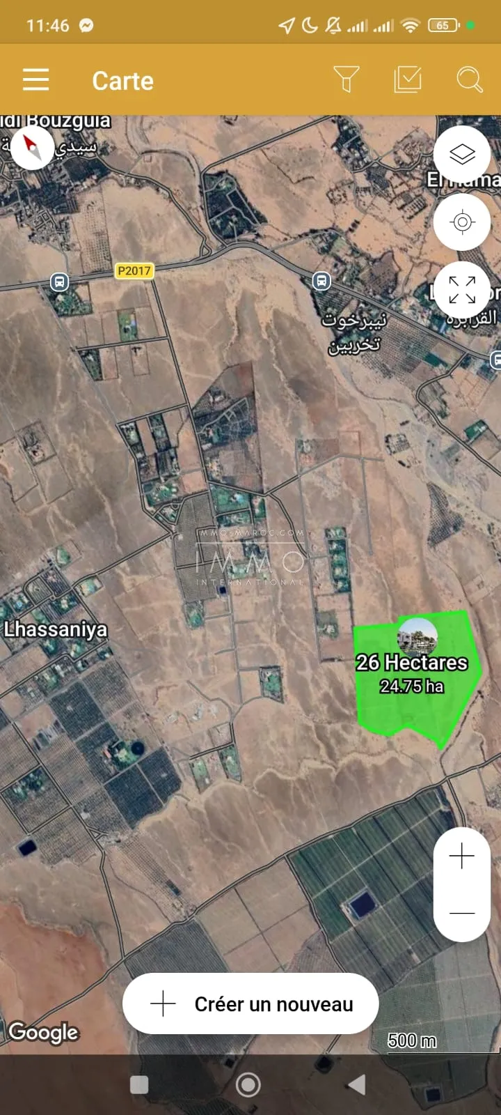 Opportunité à marrakech terrain d’une superficie de 26 hectares 