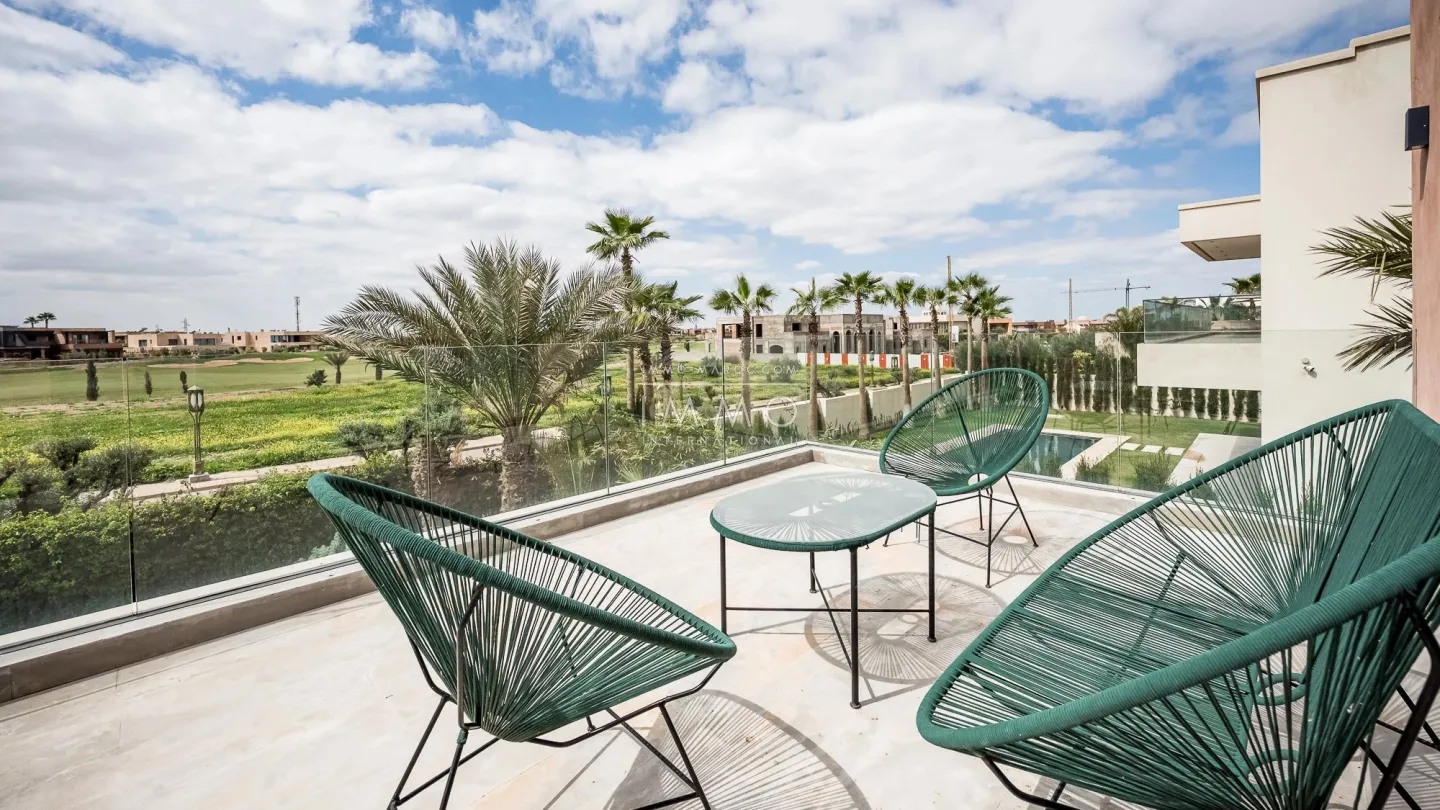 À vendre – villa de luxe meublee avec vue sur le golf amelkis - Photo 35