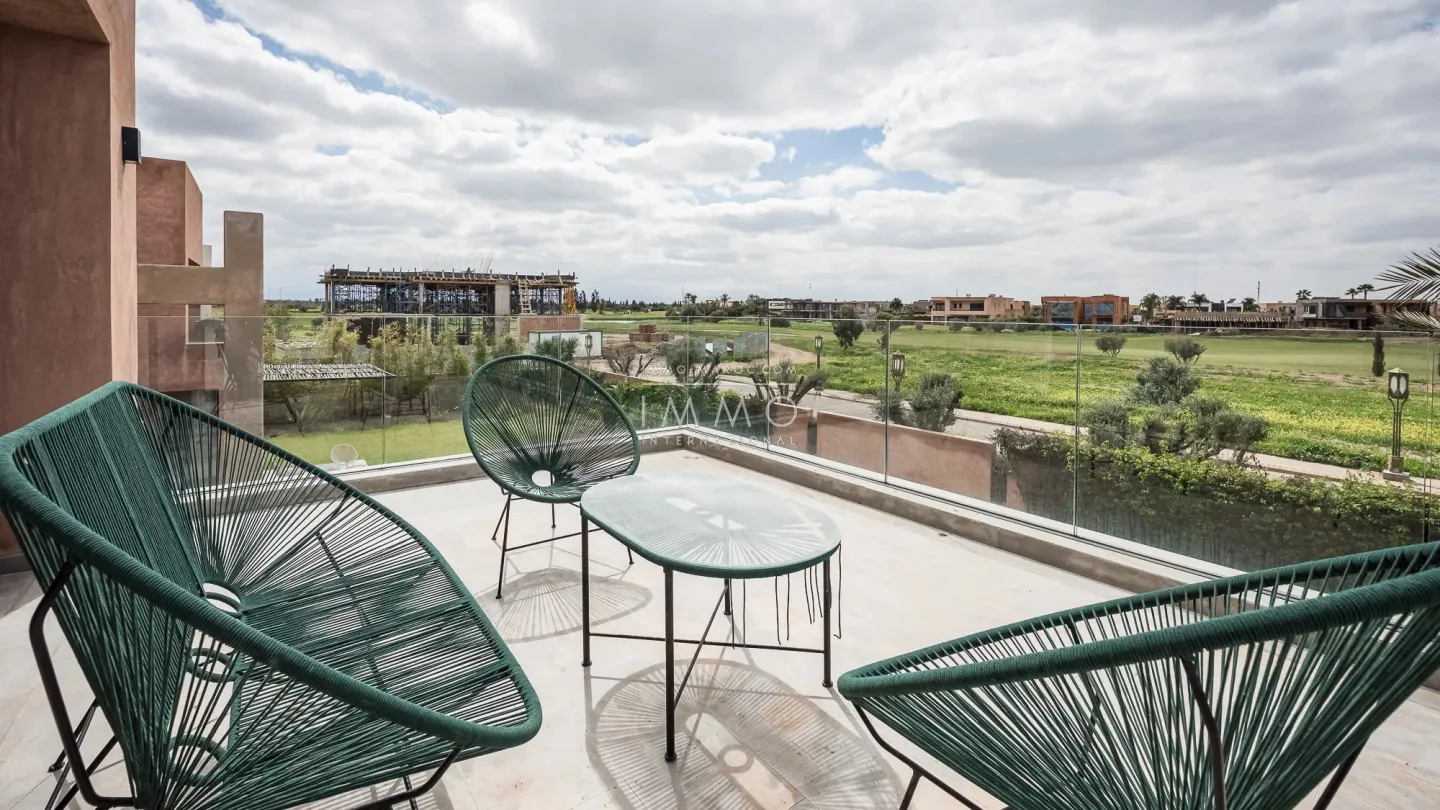 À vendre – villa de luxe meublee avec vue sur le golf amelkis - Photo 36