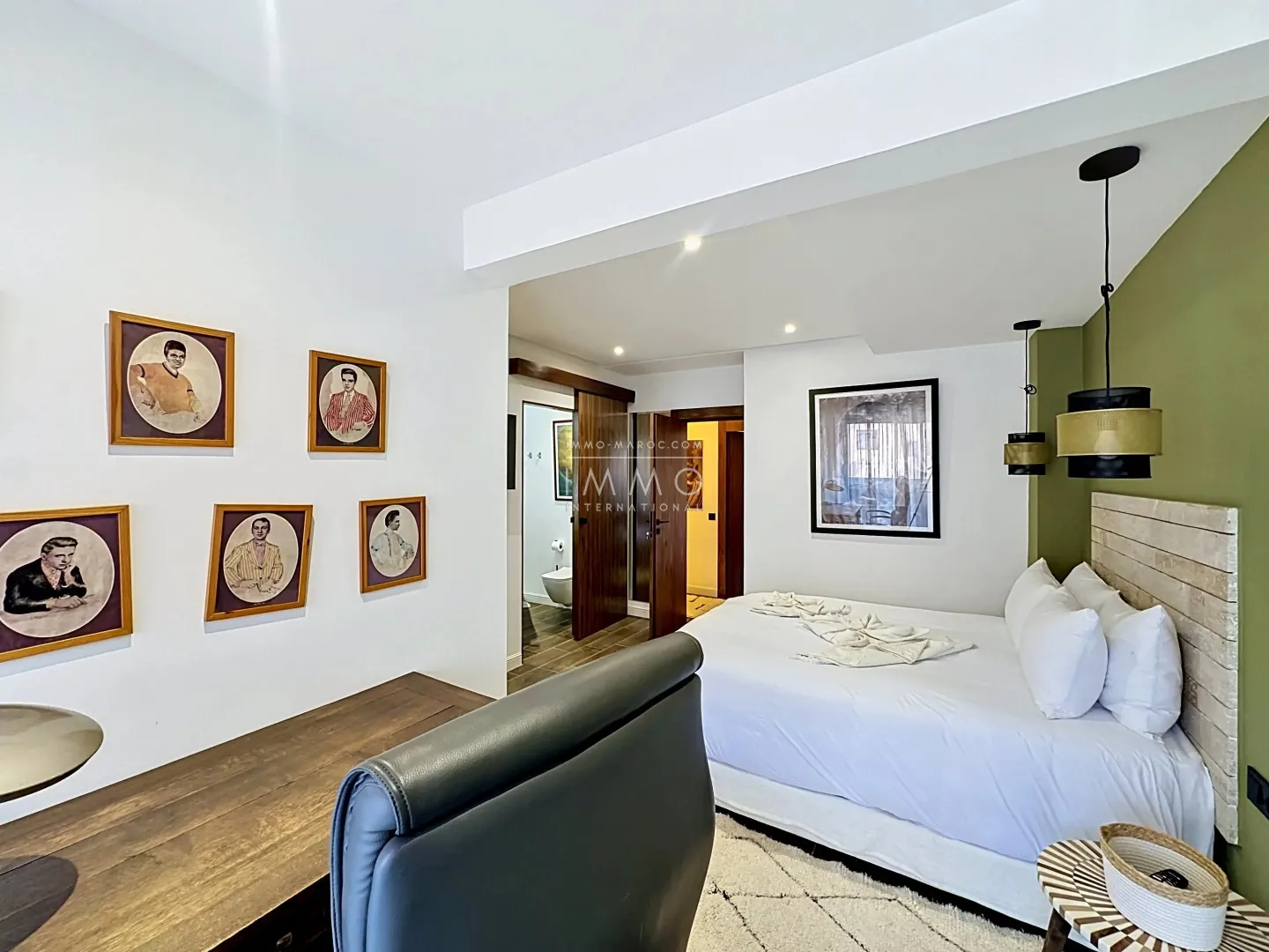 Magnifique appartement meuble 2 chambres a gueliz dans une residence haut standing - Photo 9