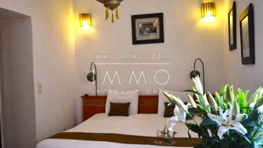Vente riad Marocain épuré Marrakech moins de 10 minutes de la place Kasbah