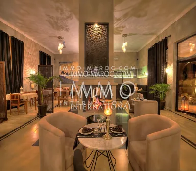 villa vente Marocain épuré biens de prestige Marrakech Extérieur Route Amizmiz