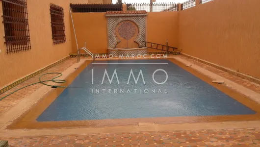 Maison à louer Marocain épuré Marrakech Extérieur Route Fes