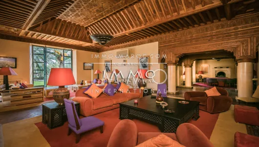 Achat villa Marocain Prestige Marrakech Palmeraie Bab Atlas