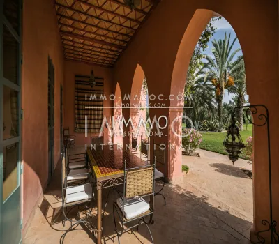 Vente villa Marocain agence immobiliere de luxe marrakech Marrakech Palmeraie Bab Atlas