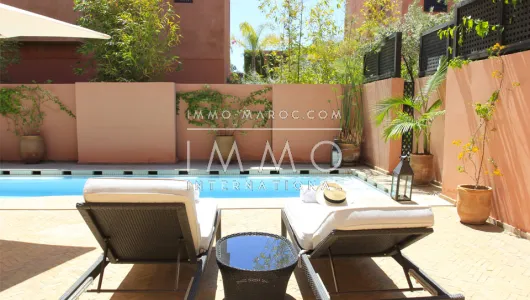A vendre riad de luxe avec piscine meublé
