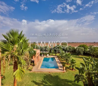 Purchase villa Moroccan purified luxury property Marrakech Exterior Road Ourika
