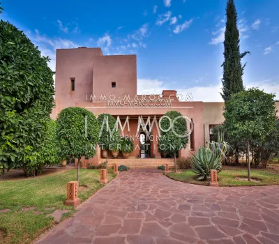 Villa for sale Moroccan refined Marrakech Outside Road Ourika
