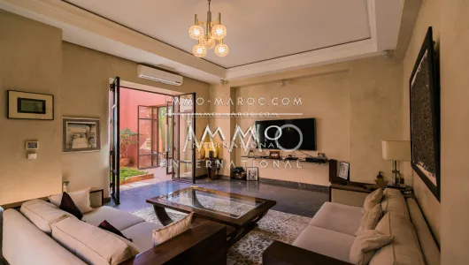 Vente villa Marocain épuré Marrakech Extérieur Route Ourika