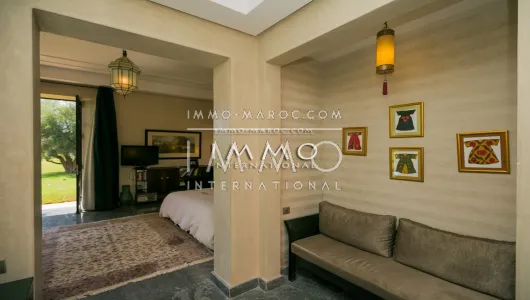 Achat villa Marocain épuré luxueuses Marrakech Extérieur Route Ourika