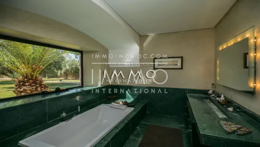 villa vente Marocain épuré luxe Marrakech Extérieur Route Ourika