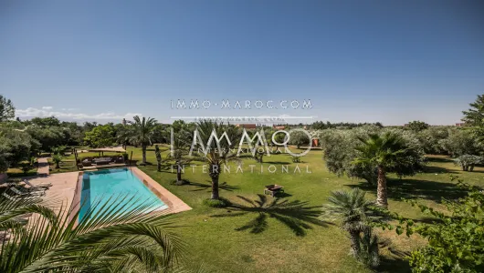 Vente villa Marocain épuré luxe Marrakech Extérieur Route Ourika