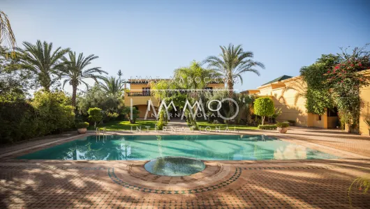 villa vente Marocain prestige Marrakech Golfs Amelkis