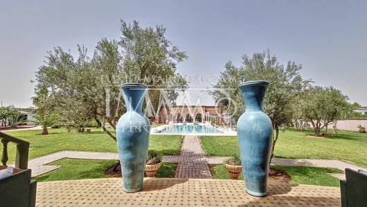 villa achat Marocain épuré Marrakech Extérieur Route Ourika