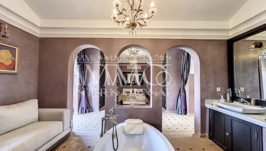 villa vente Marocain épuré Prestige Marrakech Extérieur Route Ourika