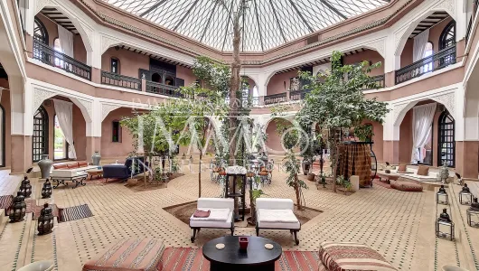 Achat villa Marocain épuré prestige Marrakech Extérieur Route Ourika