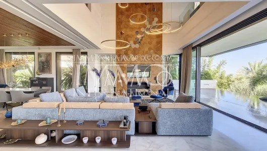 Vente villa Marocain épuré luxe Marrakech Extérieur Route Amizmiz