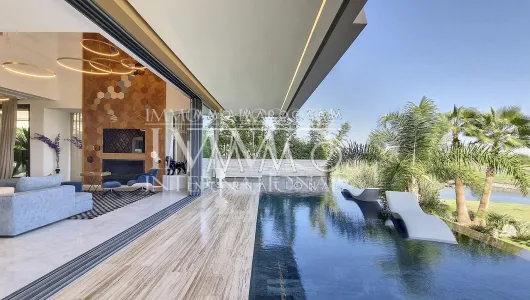 villa vente Marocain épuré luxe Marrakech Extérieur Route Amizmiz