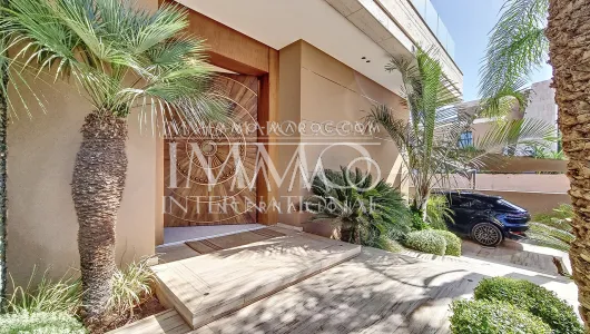 Achat villa Marocain épuré luxe Marrakech Extérieur Route Amizmiz