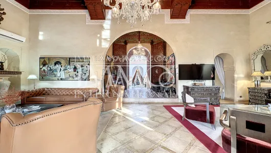 Achat villa Marocain épuré luxueuses Marrakech Palmeraie Bab Atlas