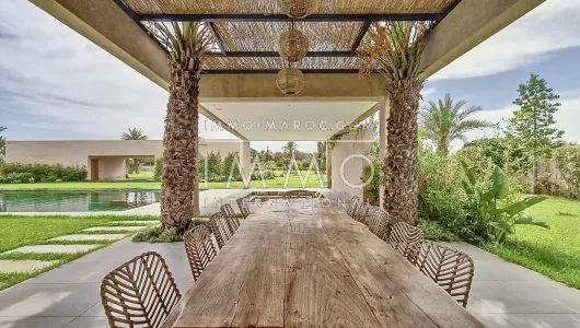 Vente villa Marocain épuré prestige a vendre Marrakech Extérieur Route Amizmiz