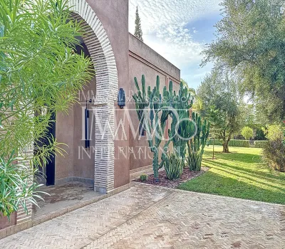 Vente villa Marocain épuré luxe Marrakech Extérieur Route Ouarzazate