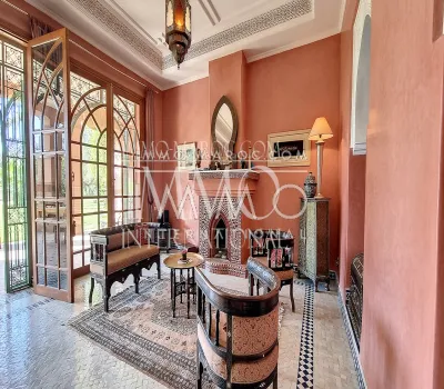 villa achat Marocain de prestige Marrakech Extérieur Route Fes