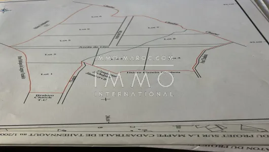 achat terrain Maison d'hôtes Marrakech Extérieur Route Amizmiz