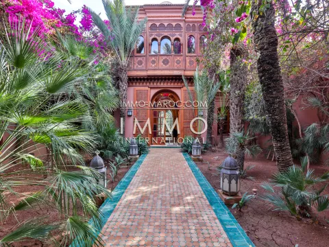 villa de luxe marrakech a vendre palmeraie