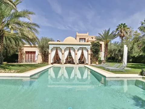 villa achat Marocain épuré immobilier de luxe marrakech Marrakech Golfs Amelkis